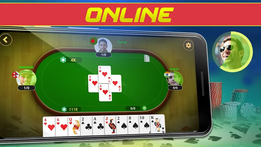 Call Bridge Card Game - Spades (Карточная игра Колл Бридж)  [МОД Бесконечные монеты] Screenshot 2