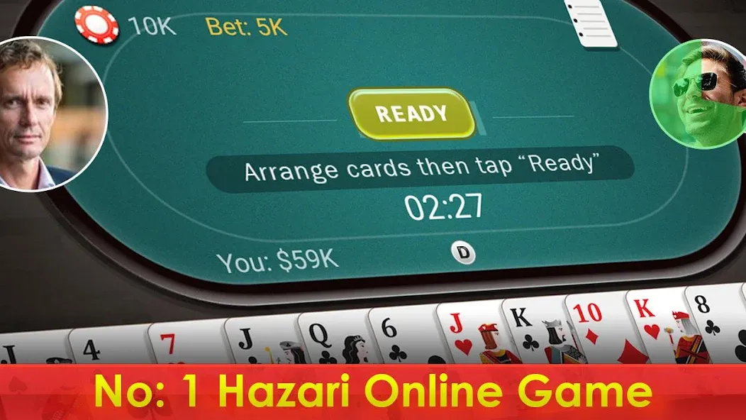 Hazari - 1000 Points Card Game (Хазари)  [МОД Много денег] Screenshot 1