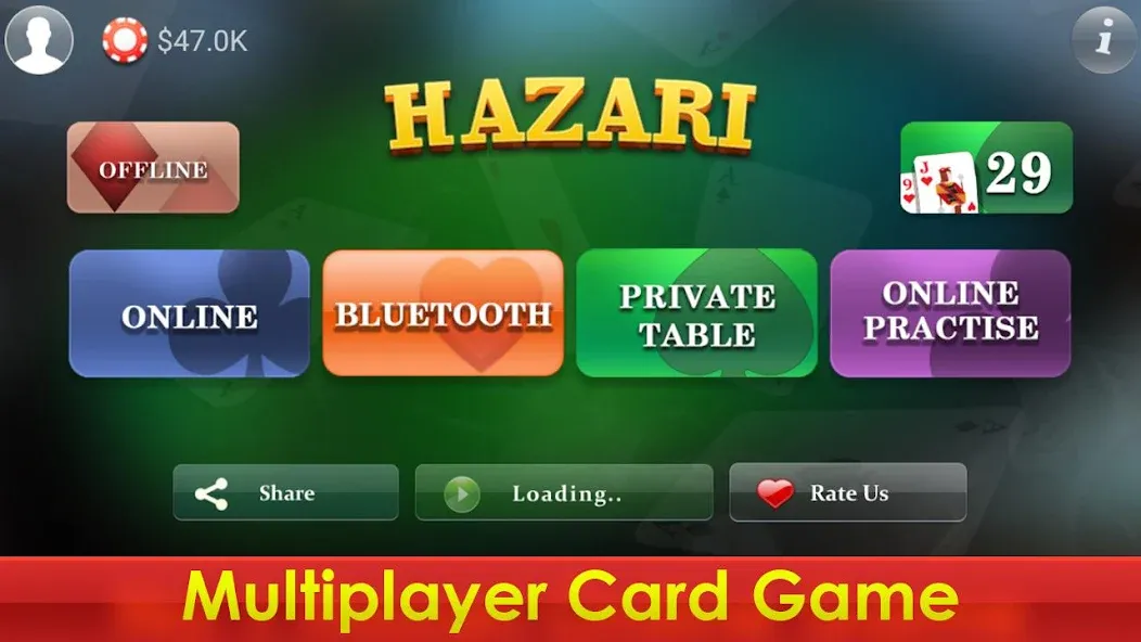 Hazari - 1000 Points Card Game (Хазари)  [МОД Много денег] Screenshot 2