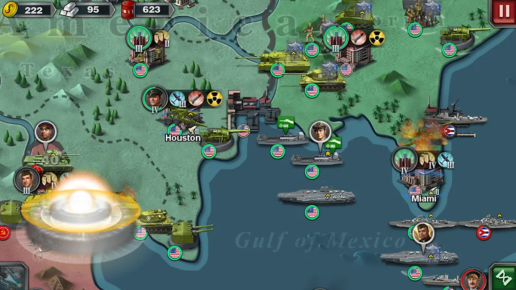 World Conqueror 3-WW2 Strategy (Ворлд Конкерор 3)  [МОД Много монет] Screenshot 3