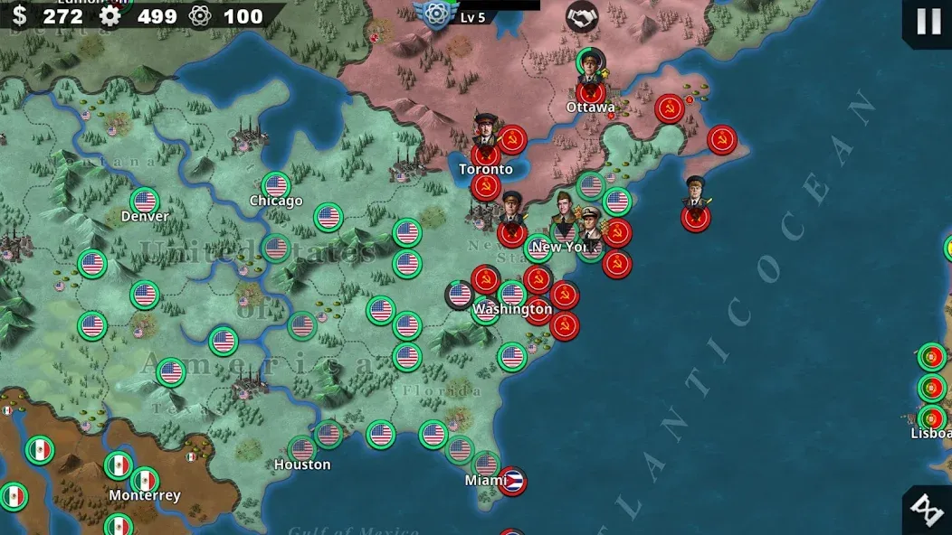 World Conqueror 4-WW2 Strategy (Ворлд Конкерор 4)  [МОД Menu] Screenshot 3