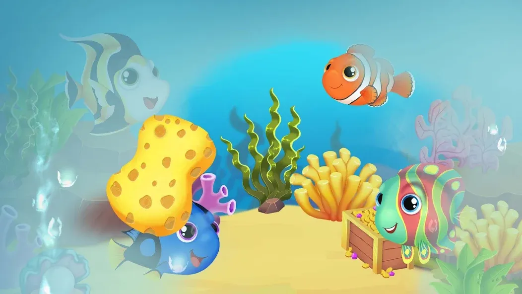 Baby Aquarium - Fish game  [МОД Все открыто] Screenshot 2