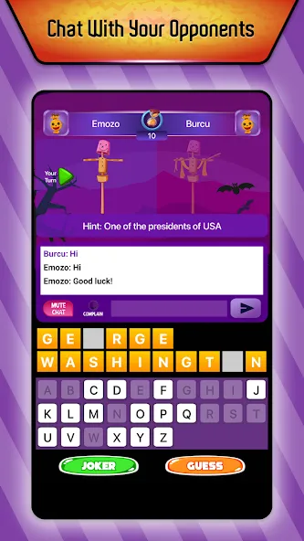 Online Hangman Word Game (Онлайн игра в слова Висельник)  [МОД Unlocked] Screenshot 1