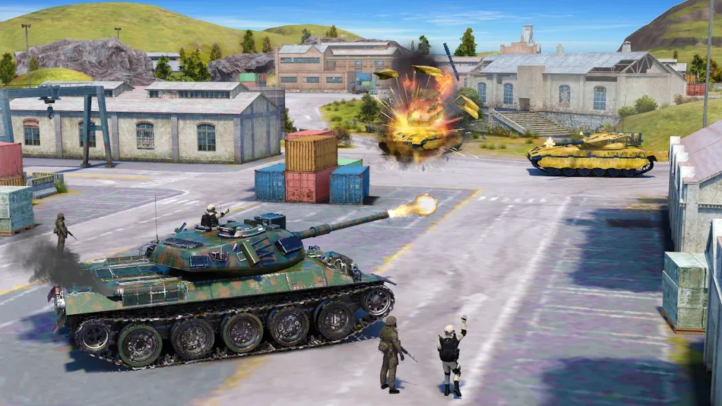 Tank Battle Army Games 2023  [МОД Все открыто] Screenshot 4