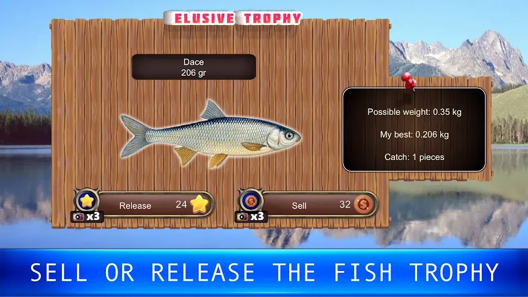 Fish rain: sport fishing  [МОД Много монет] Screenshot 2