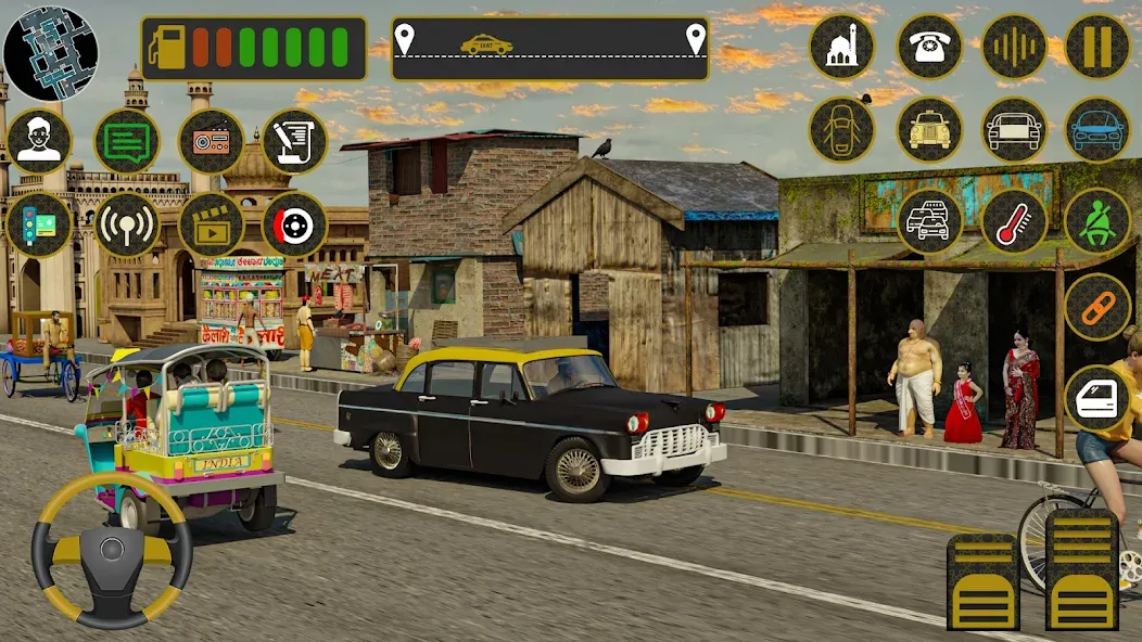 Indian Taxi Simulator car Game (Индийский такси симулятор автомобиля Игра)  [МОД Все открыто] Screenshot 2