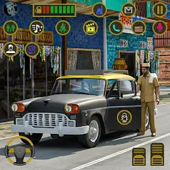 Скачать взлом Indian Taxi Simulator car Game (Индийский такси симулятор автомобиля Игра)  [МОД Все открыто] - стабильная версия apk на Андроид