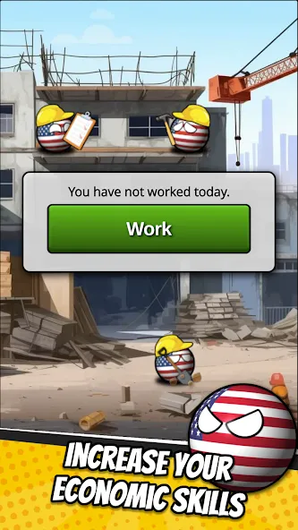 e-Sim Countryball Be President  [МОД Unlimited Money] Screenshot 4