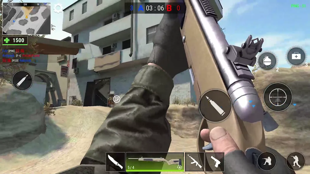 Modern Gun: Shooting War Games (Модерн Ган)  [МОД Бесконечные деньги] Screenshot 4