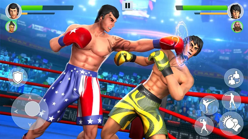 Boxing Heros: Fighting Games (Тэг Боксинг Игры)  [МОД Бесконечные деньги] Screenshot 4