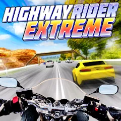 Взлом Highway Rider Extreme - 3D Mot (Хайвей Райдер Экстрим)  [МОД Mega Pack] - последняя версия apk на Андроид