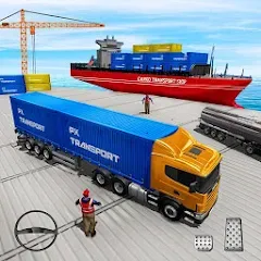 Взломанная Cargo Transport Truck Driving (Грузовик перевозки грузов)  [МОД Menu] - последняя версия apk на Андроид