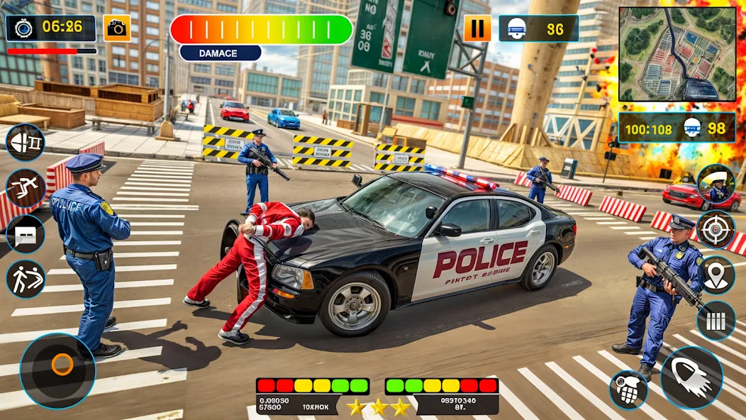 US Police Shooting Crime City  [МОД Бесконечные деньги] Screenshot 3