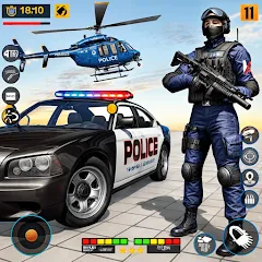 Скачать взлом US Police Shooting Crime City  [МОД Бесконечные деньги] - последняя версия apk на Андроид