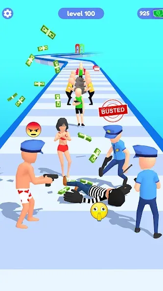 Thief Run Race 3D: Fun Race  [МОД Много монет] Screenshot 4