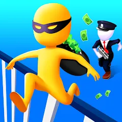 Взлом Thief Run Race 3D: Fun Race  [МОД Много монет] - последняя версия apk на Андроид