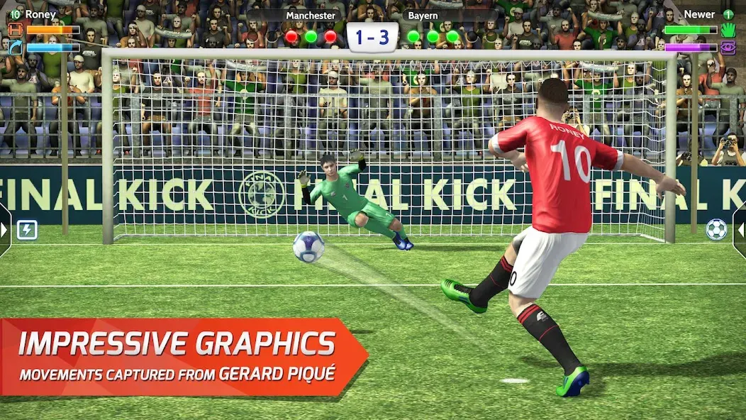 Final Kick: Online Soccer (Финаль кик)  [МОД Все открыто] Screenshot 1