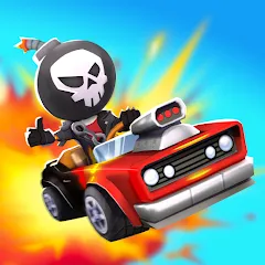 Взлом Boom Karts Multiplayer Racing (Бум Картс Мультиплеер Рейсинг)  [МОД Unlocked] - полная версия apk на Андроид