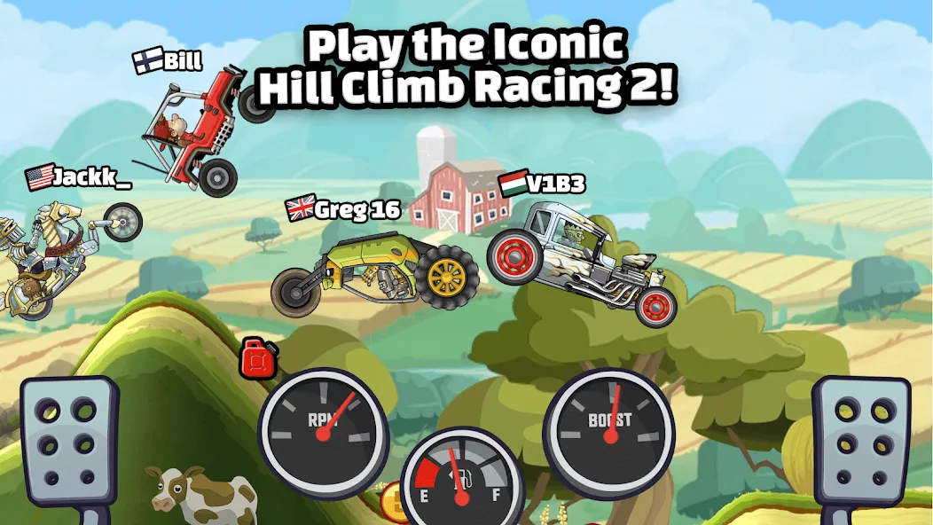 Hill Climb Racing 2 (Хилл Клаим Рейсинг 2)  [МОД Много монет] Screenshot 1