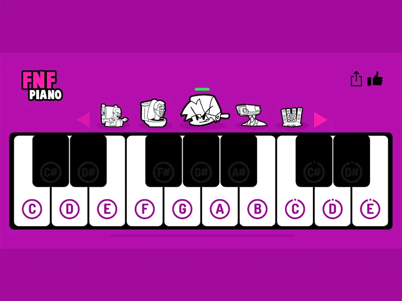 FNF Piano (ФНФ Пиано)  [МОД Unlimited Money] Screenshot 3