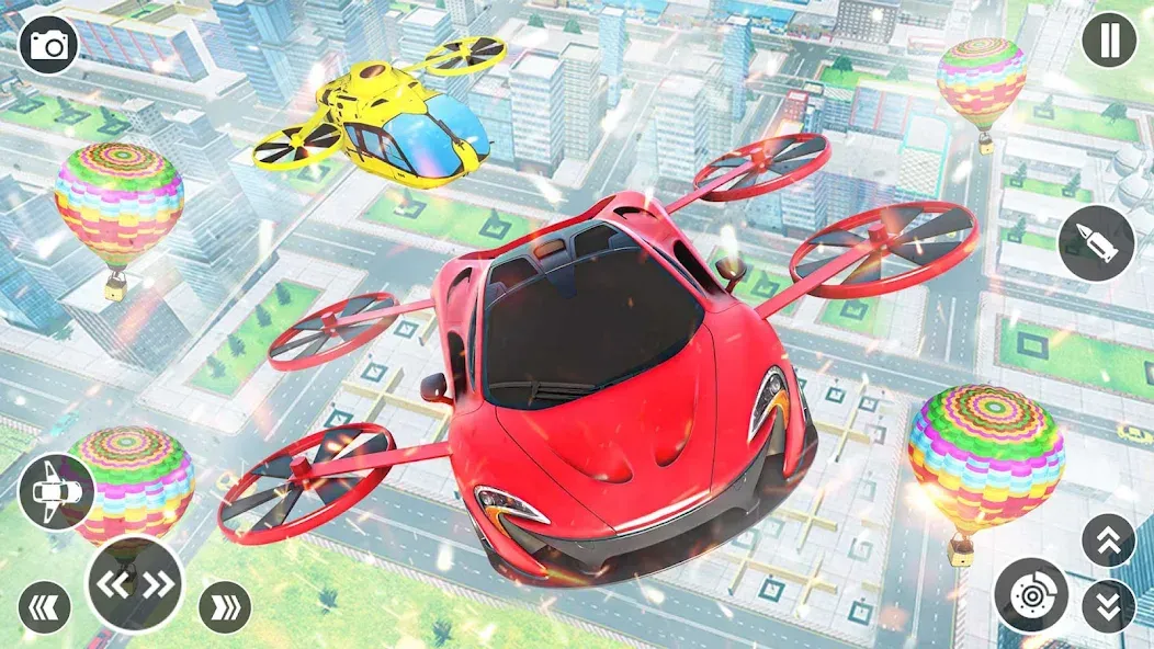 Flying Car Robot Shooting Game  [МОД Menu] Screenshot 5