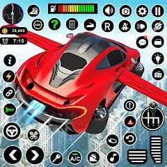 Взлом Flying Car Robot Shooting Game  [МОД Menu] - стабильная версия apk на Андроид