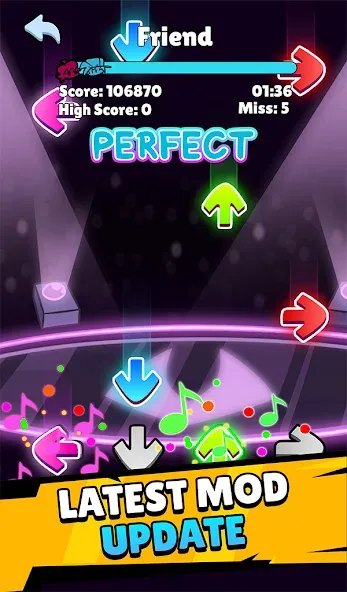 Music Rap Time Battle (Фанкин Музыка)  [МОД Menu] Screenshot 4