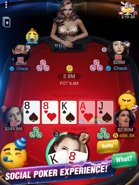 Holdem or Foldem - Texas Poker (Холдем или Фолдем)  [МОД Menu] Screenshot 2