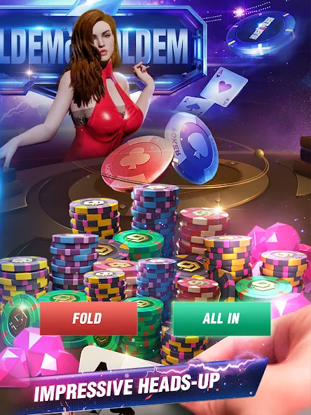 Holdem or Foldem - Texas Poker (Холдем или Фолдем)  [МОД Menu] Screenshot 3