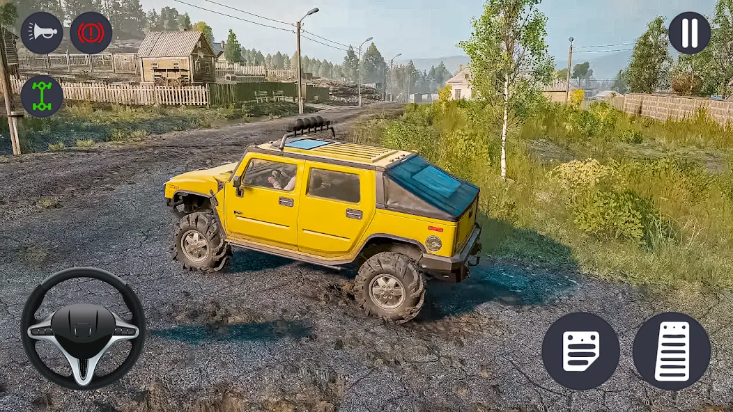 4x4 Jeep Offroad Car Driving (Джип Оффроуд Автомобиль Вождения)  [МОД Меню] Screenshot 5