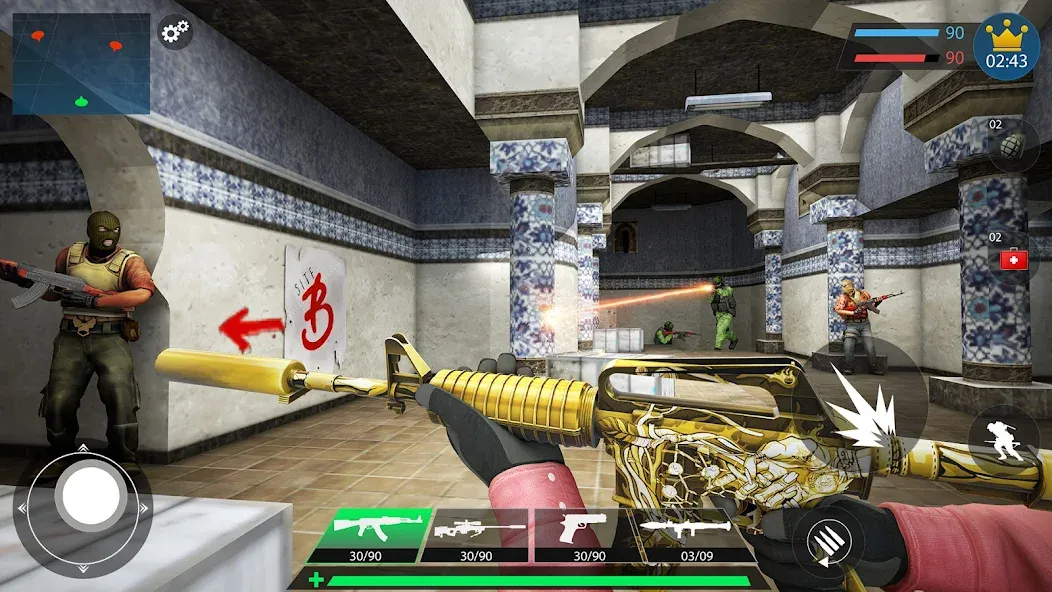 Commando Gun Shooting Games 3D  [МОД Mega Pack] Screenshot 4