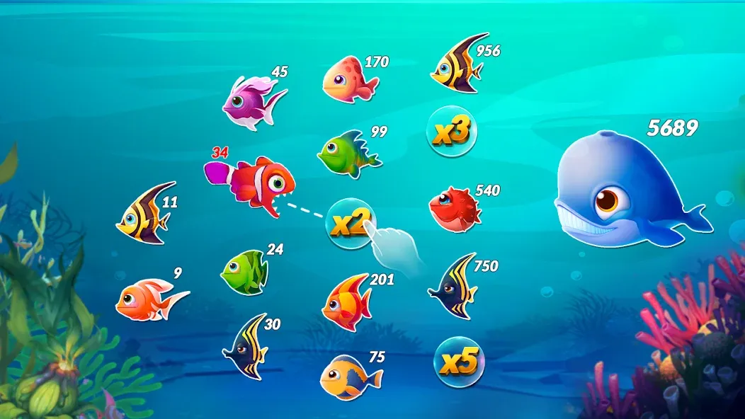 Big Eat Fish Games Shark Games  [МОД Все открыто] Screenshot 3