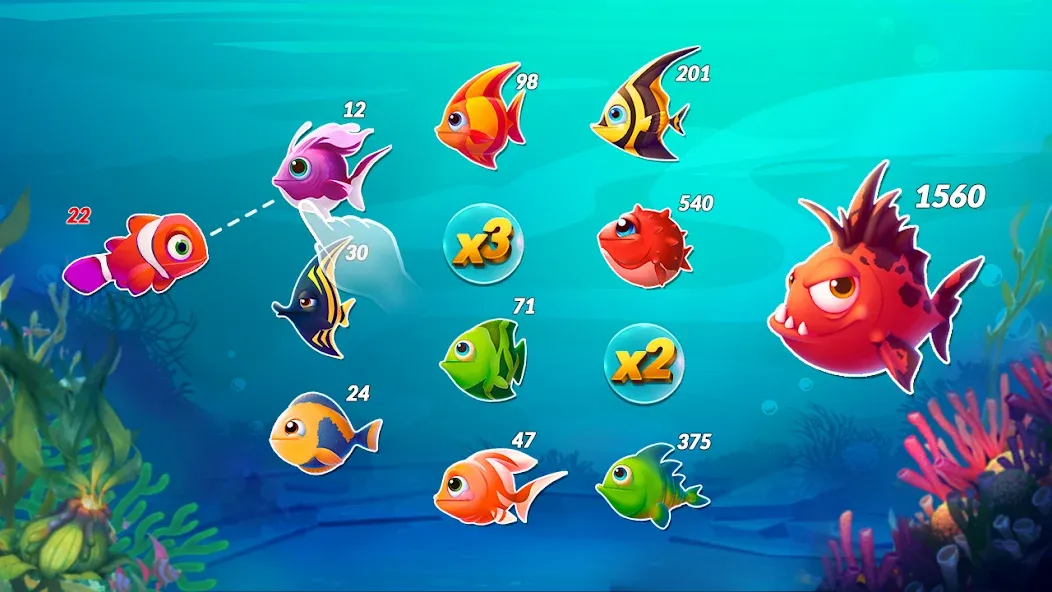 Big Eat Fish Games Shark Games  [МОД Все открыто] Screenshot 5