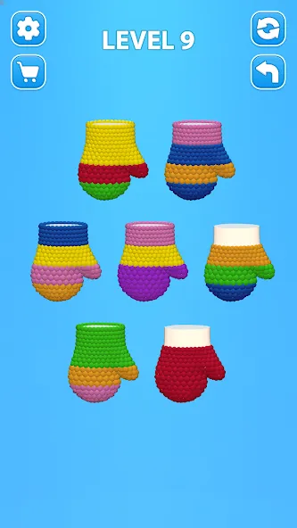 Cozy Knitting: Sorting games (Кози Ниттинг)  [МОД Unlimited Money] Screenshot 2