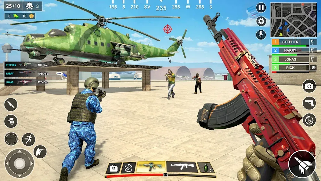 Anti Terrorist Shooting Game  [МОД Бесконечные деньги] Screenshot 2