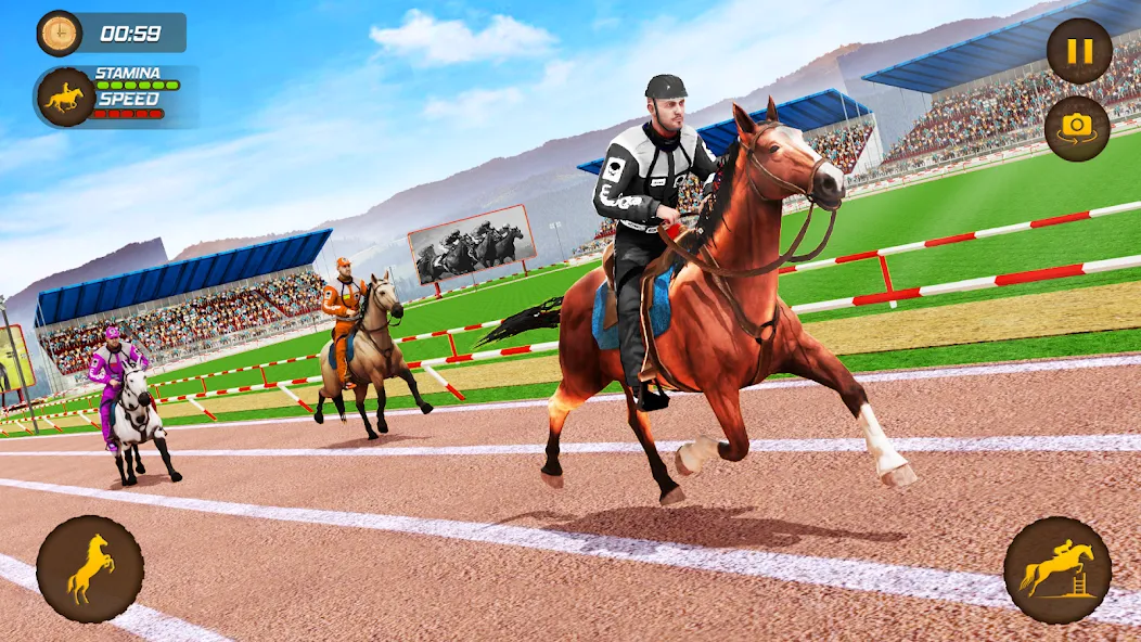 Horse Racing Game: Horse Games  [МОД Бесконечные деньги] Screenshot 4