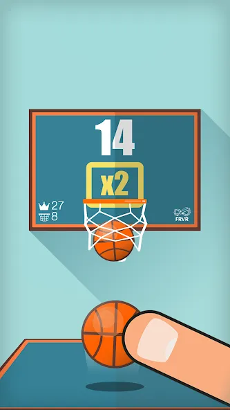 Basketball FRVR - Dunk Shoot (Баскетбол ФРВР)  [МОД Бесконечные монеты] Screenshot 5