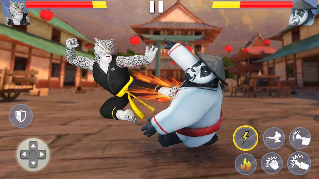 Kung Fu Animal: Fighting Games (Кунгфу животное)  [МОД Много монет] Screenshot 2