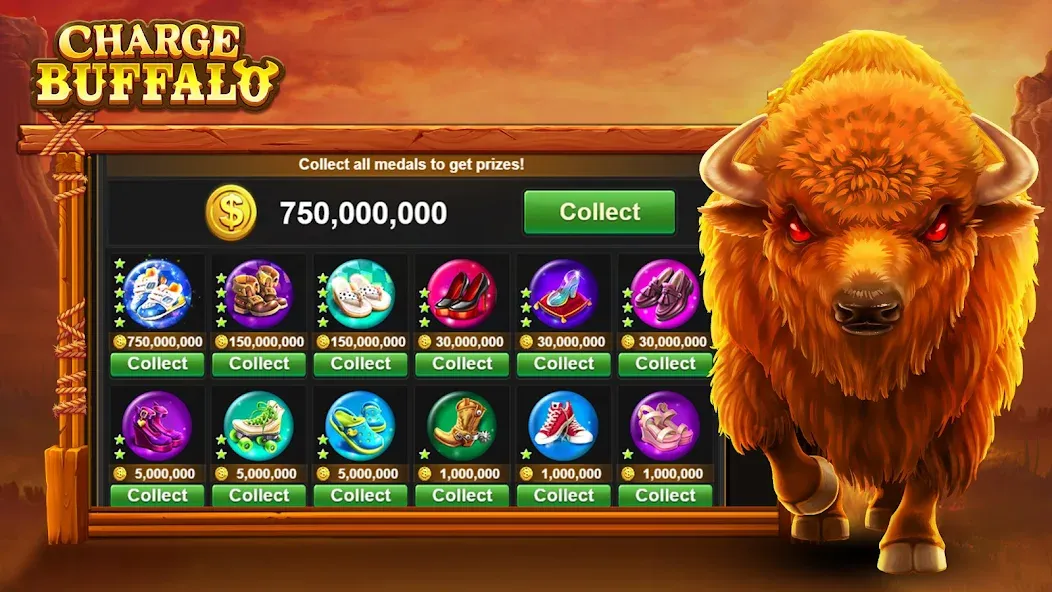 Charge Buffalo Slot-TaDa Games (Чардж Буффало Слот)  [МОД Много монет] Screenshot 5