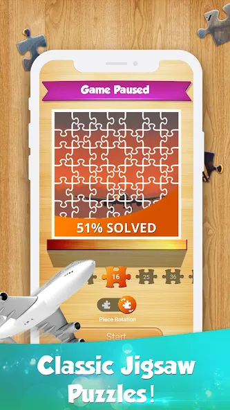 Jigsaw Go - Classic Jigsaw Puz (Джигсоу Го)  [МОД Бесконечные деньги] Screenshot 2
