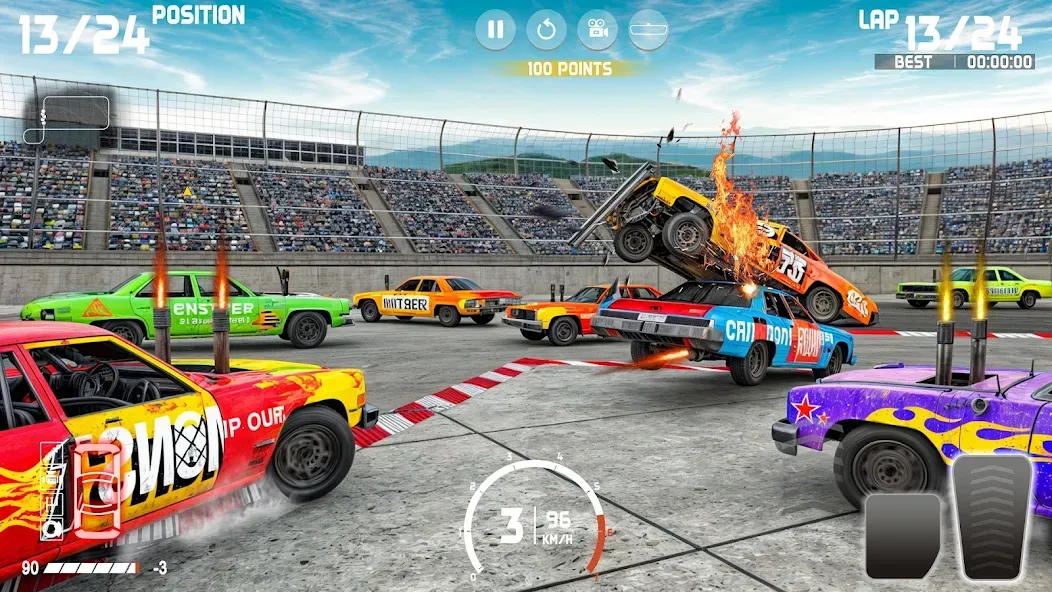 Demolition Derby: Car Games  [МОД Menu] Screenshot 4