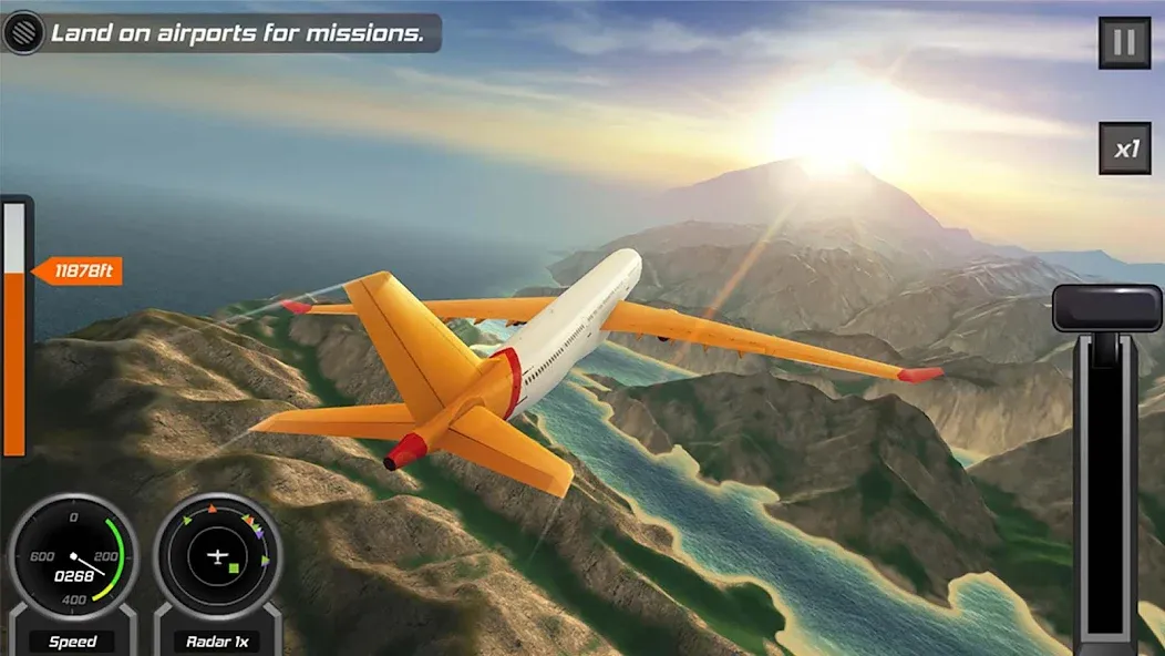 Flight Pilot: 3D Simulator  [МОД Unlocked] Screenshot 5