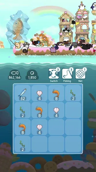 2048 Penguin Island  [МОД Много денег] Screenshot 2