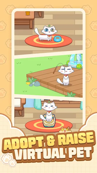 Cat Time - Cat Game, Match 3 (Кэт Тайм)  [МОД Бесконечные монеты] Screenshot 1