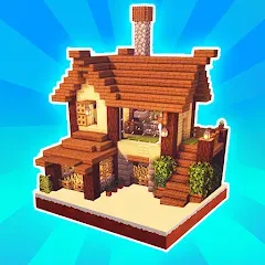 Взломанная MiniCraft Village (МиниКрафт Деревня)  [МОД Menu] - последняя версия apk на Андроид
