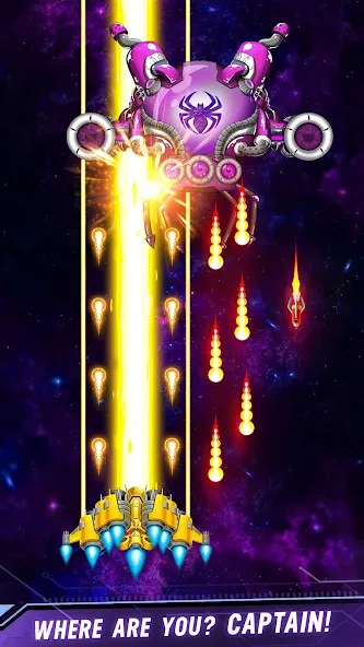 Space shooter - Galaxy attack (Спейс шутер)  [МОД Unlimited Money] Screenshot 2