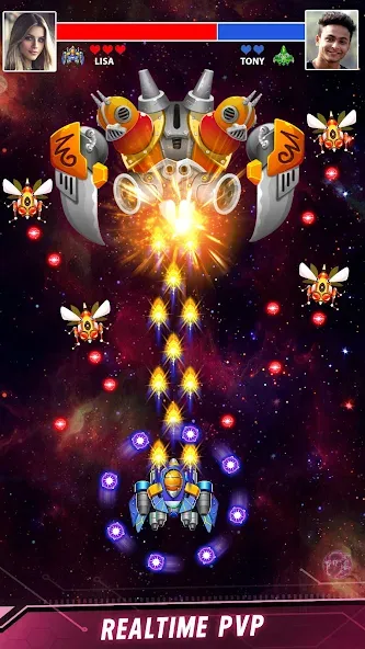 Space shooter - Galaxy attack (Спейс шутер)  [МОД Unlimited Money] Screenshot 3