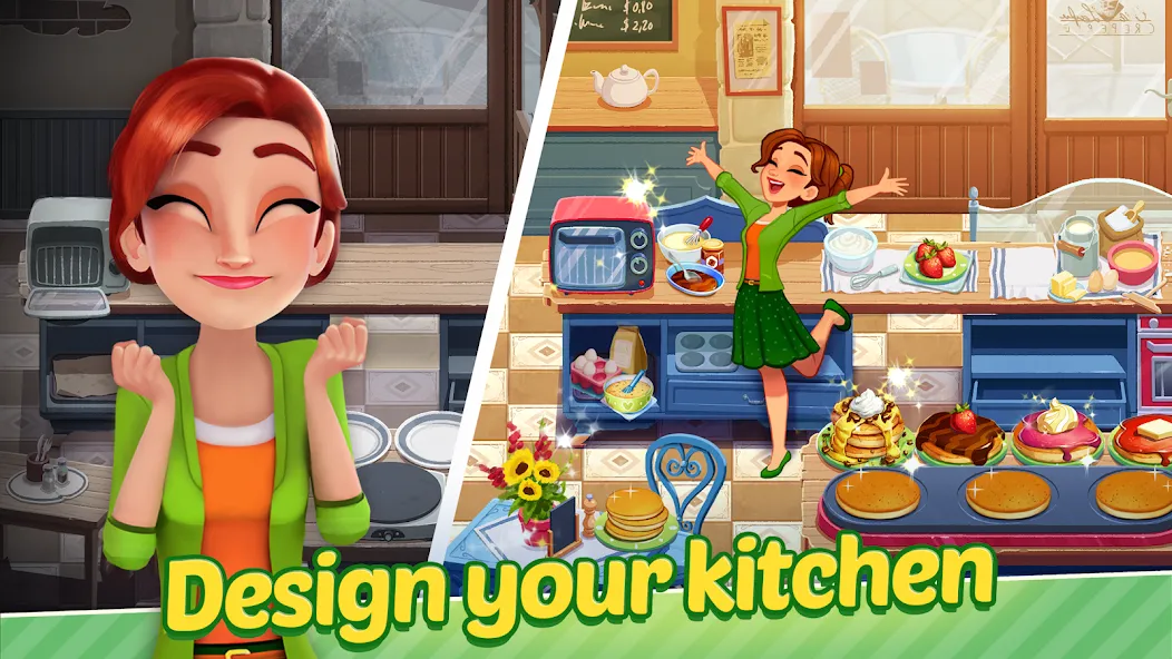 Delicious World - Cooking Game (Делишес Ворлд)  [МОД Все открыто] Screenshot 1