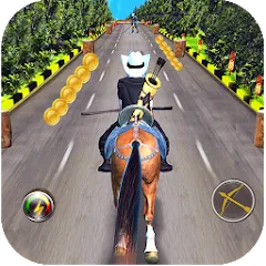 Взломанная Cowboy Horse Run  [МОД Много денег] - полная версия apk на Андроид