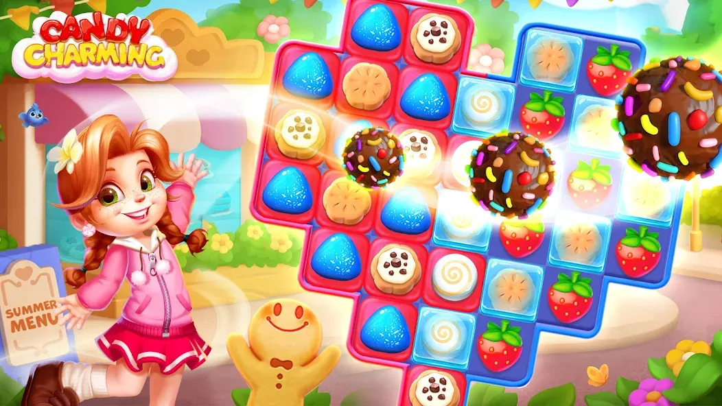 Candy Charming - Match 3 Games (энди Чарминг)  [МОД Unlocked] Screenshot 5